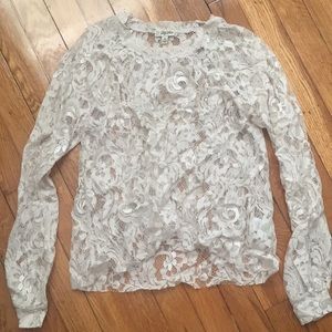 Lily White Lace Top XS
